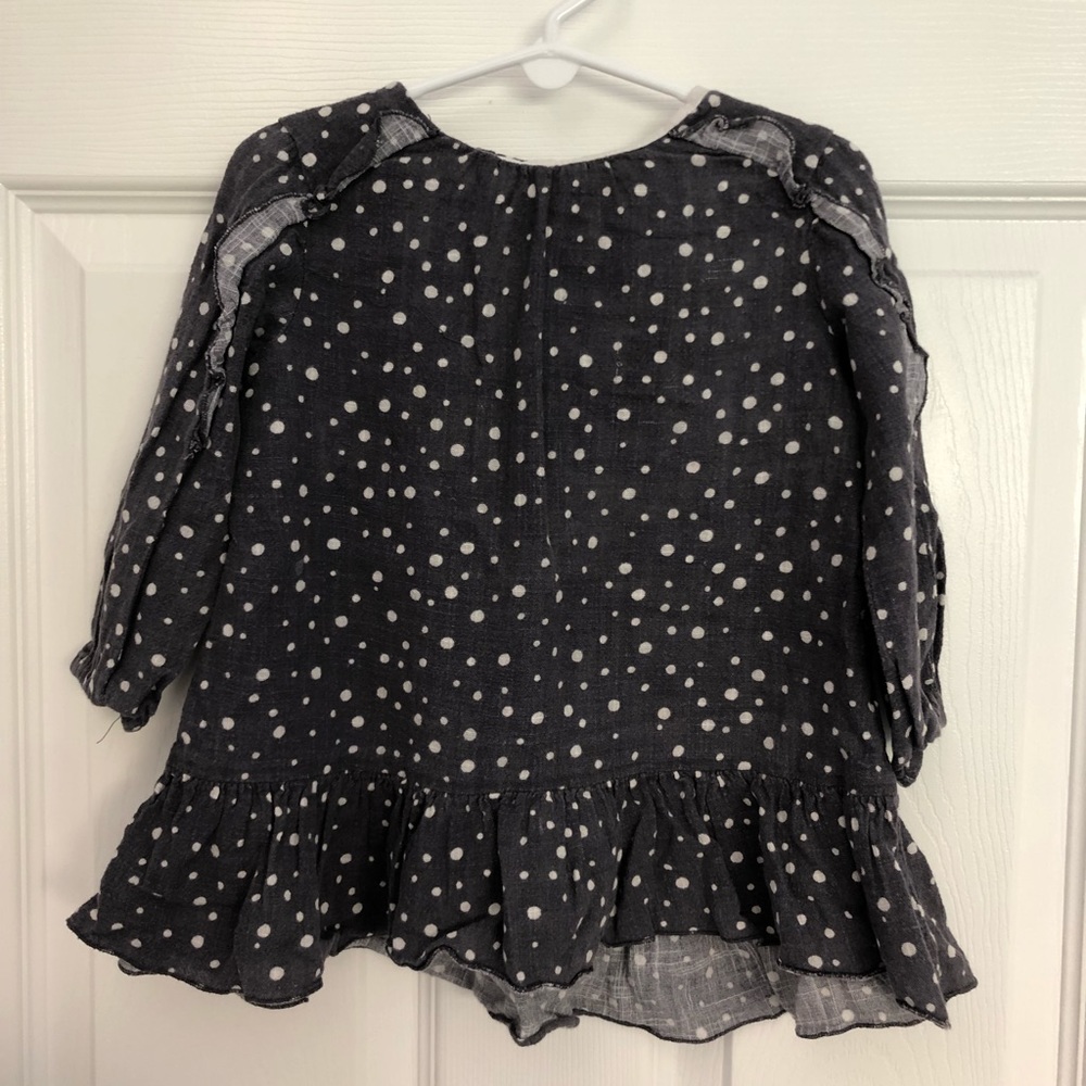 ZARA - Polka Dot Long Sleeve Blouse